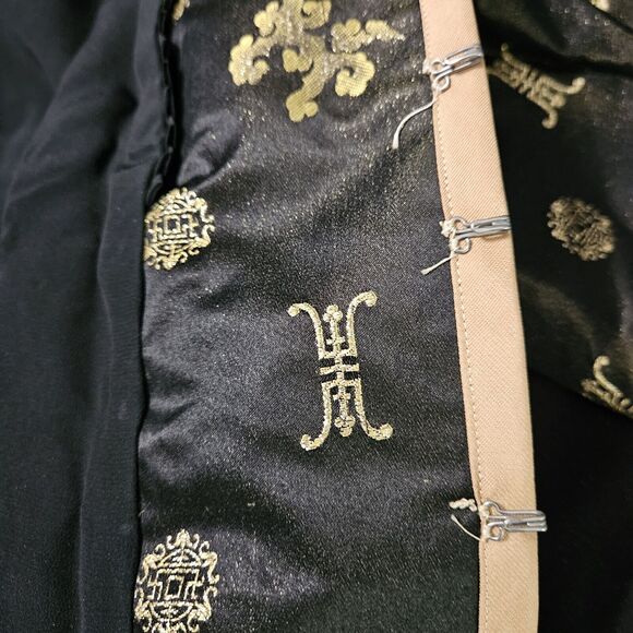 State Side Tailor Yokohama Japan Womens Japanese Jacket Black And Gold PS - Picture 8 of 12